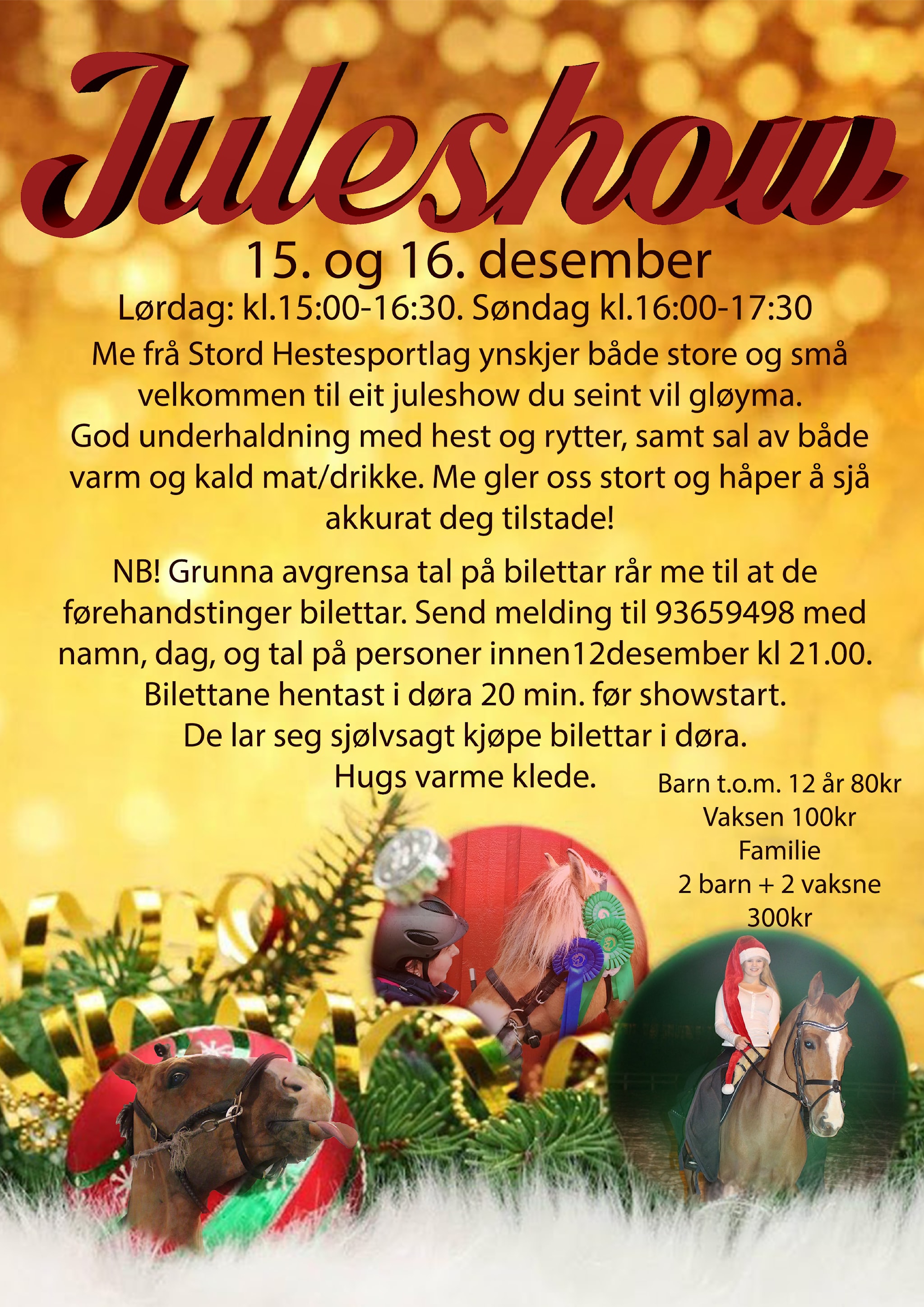 Juleshow 15. & 16. Desember